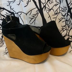 Jeffrey Campbell wooden wedges
